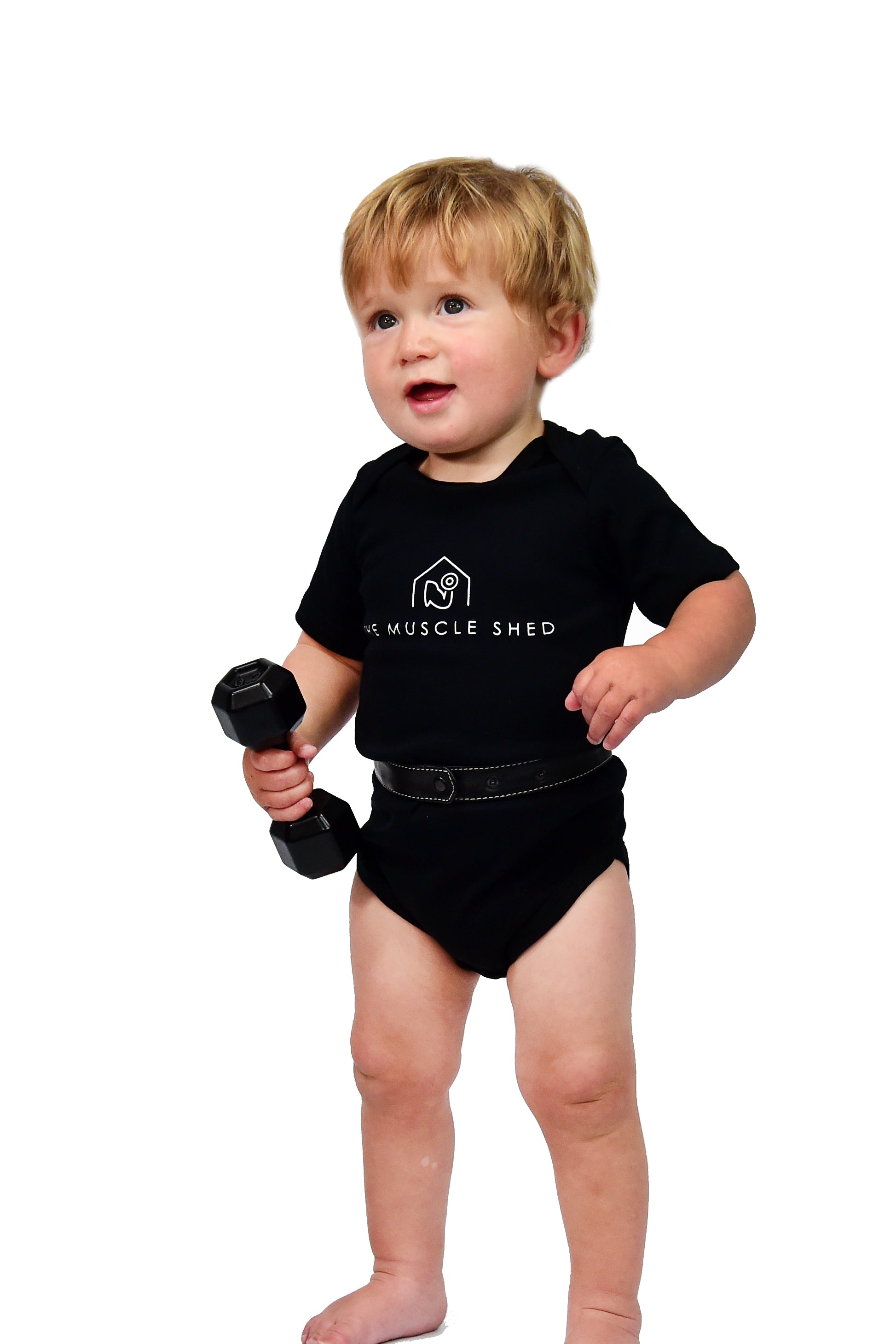 Baby Grow and Belt Set - Black