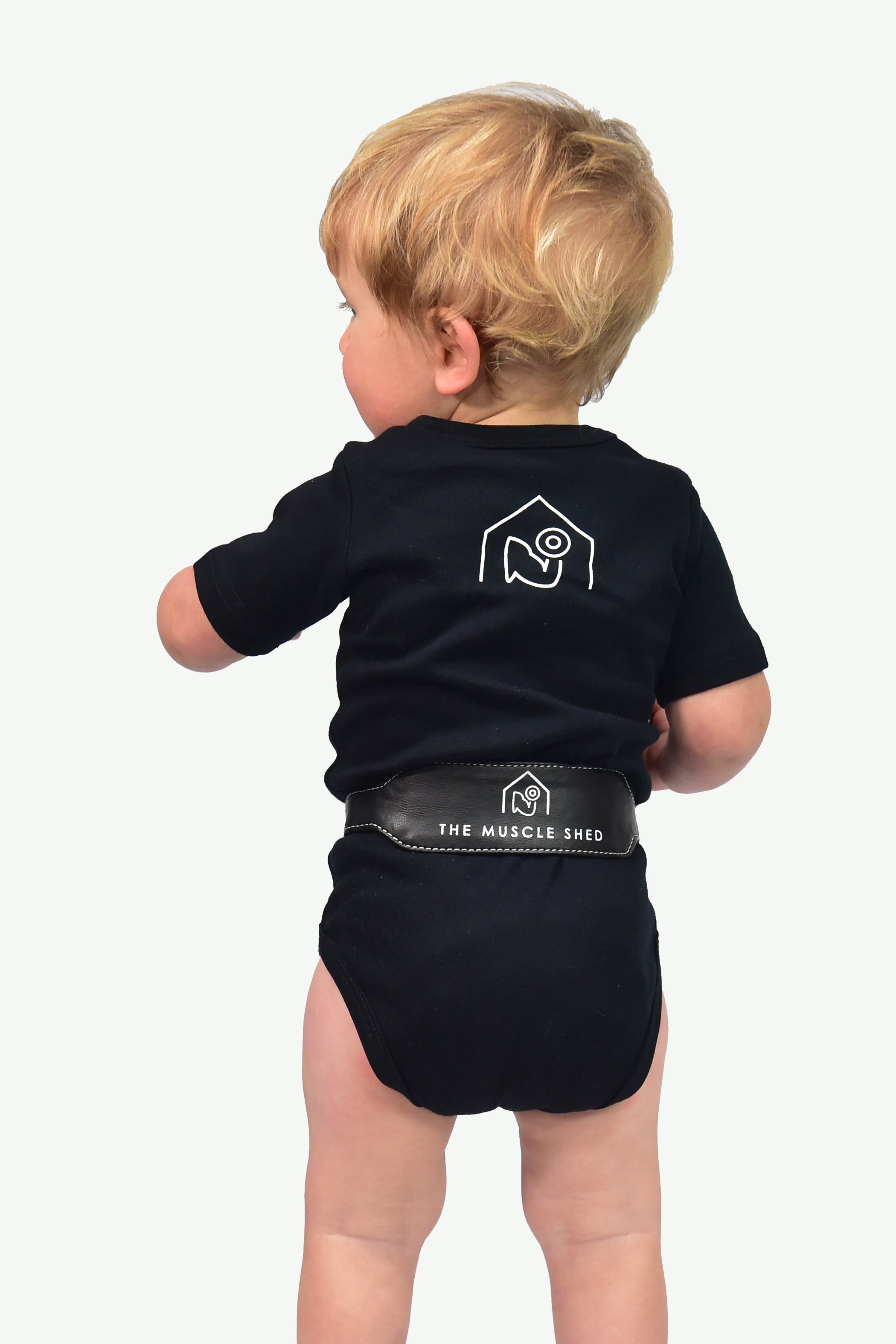 Baby Grow and Belt Set - Black