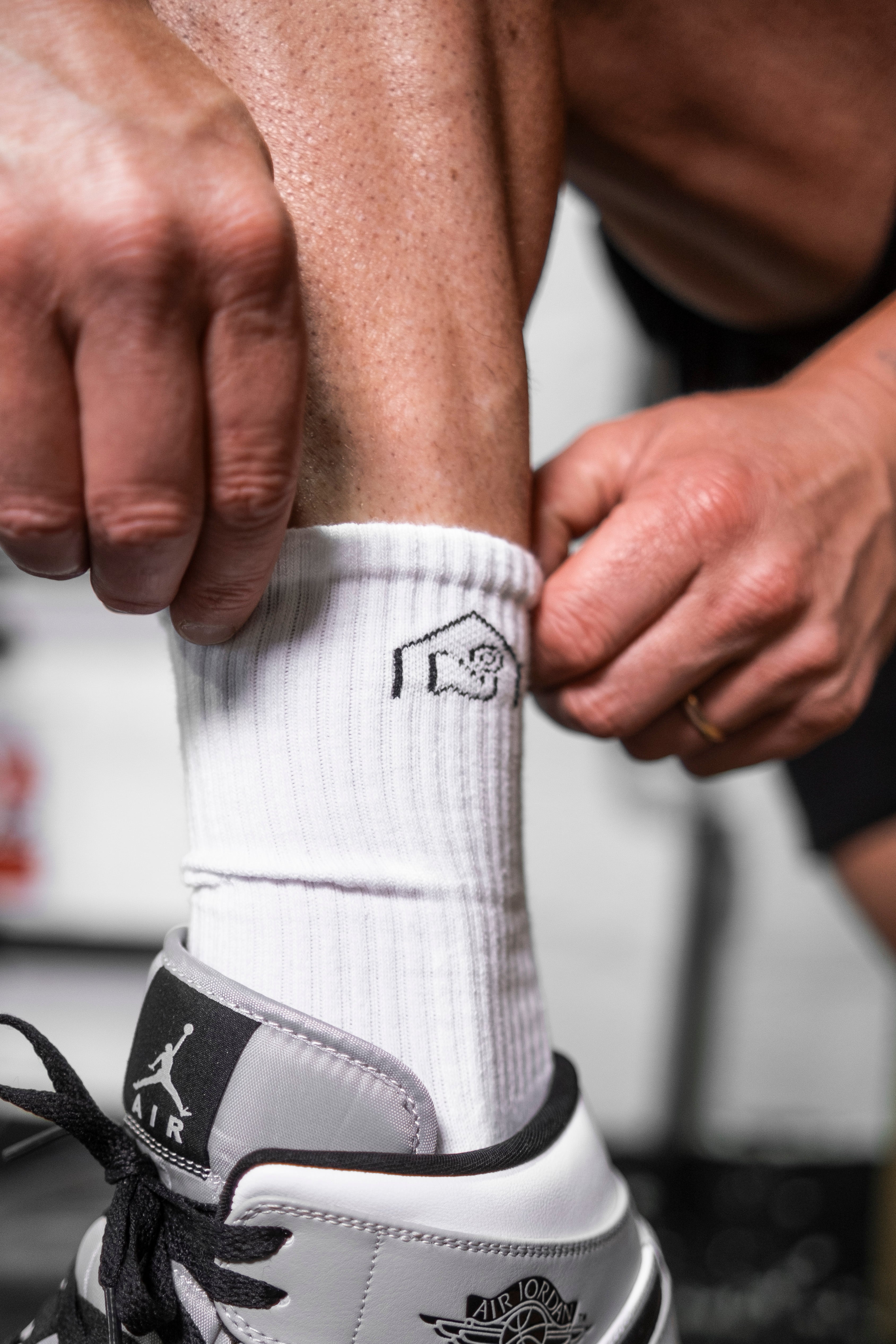 The Muscle Shed Socks - Black Logo